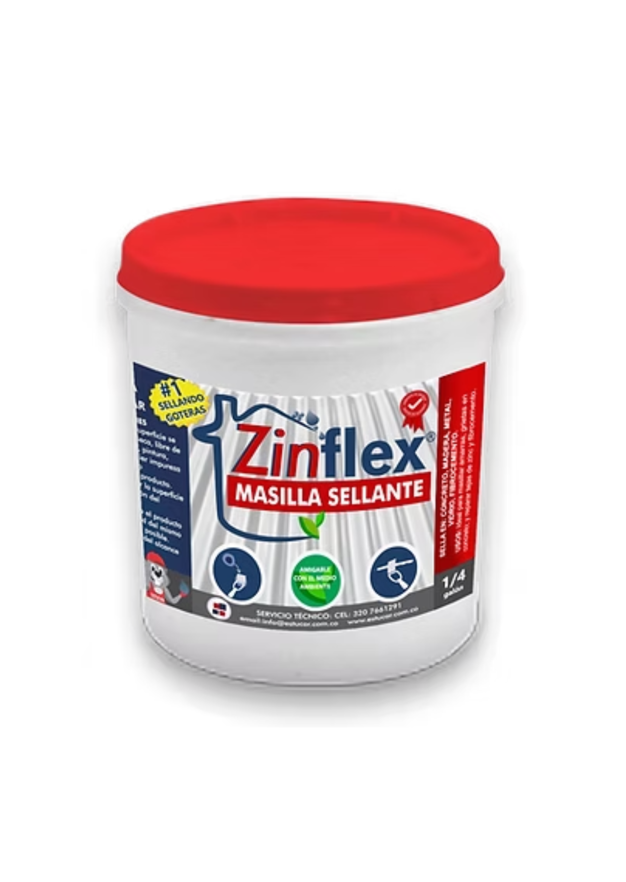 Masilla zinflex 1/8 /  Siflex